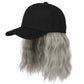 2-in-1 Curly Hair Baseball Cap Pruik