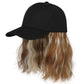 2-in-1 Curly Hair Baseball Cap Pruik