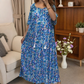 Dames comfortabel delicate print casual dress