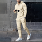Men's Solid Color Hoodie Tracksuit 2-delige set