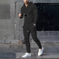 Men's Solid Color Hoodie Tracksuit 2-delige set