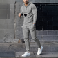Men's Solid Color Hoodie Tracksuit 2-delige set
