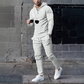 Men's Solid Color Hoodie Tracksuit 2-delige set