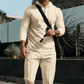 Men's Solid Color Hoodie Tracksuit 2-delige set