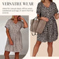 Casual V-hals met dames met korte mouwen met korte mouwen