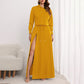 Solid Color Hoodie & Split Rok 2-delige set