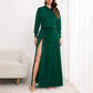 Solid Color Hoodie & Split Rok 2-delige set